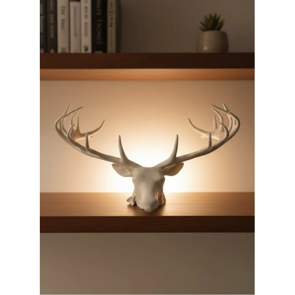 25 cm Estetik Geyik Figürü Şık Ev Ofis Dekorasyonu