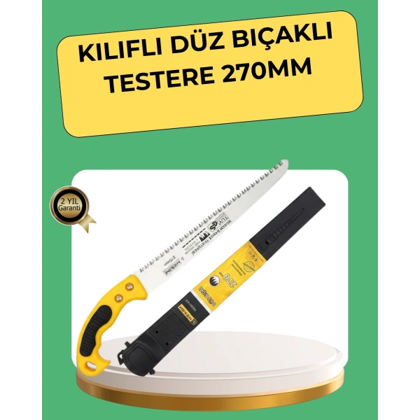 270 mm Düz Bıçaklı Bahçe Budama Testeresi Kılıflı
