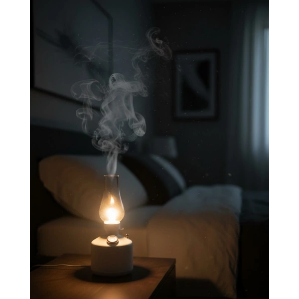 280 ml Retro Tasarım LED Işıklı USB Nemlendirici Aroma Difüzör