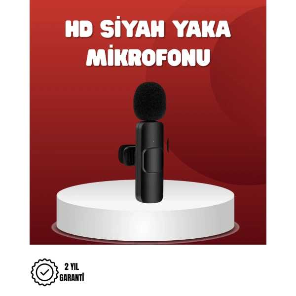 2’li Kablosuz Yaka Mikrofonu iPhone İçin Profesyonel Video Ses