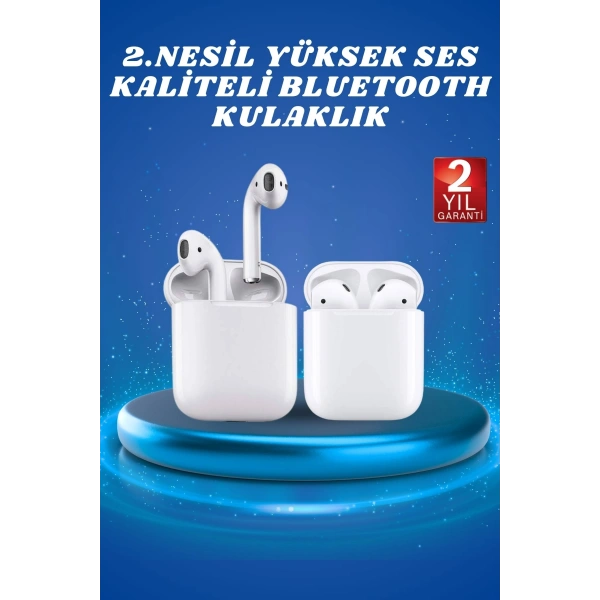 2.Nesil Yeni Model TWS Bluetooth Kulaklık Dokunmatik Kontrol Yüksek Ses Kaliteli