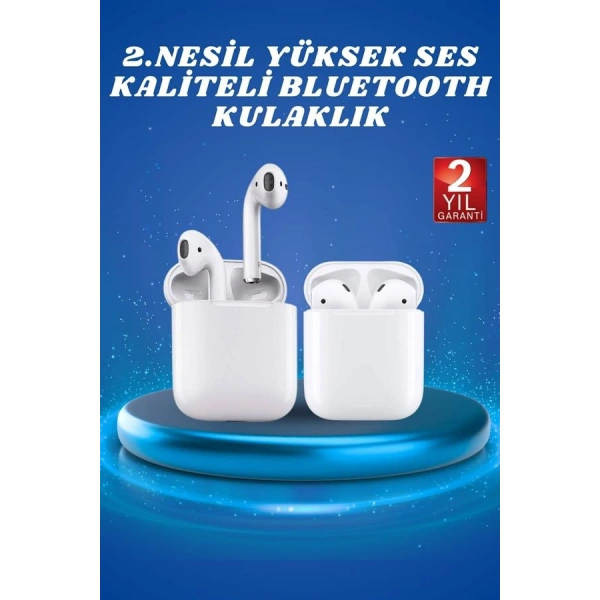 2.Nesil Yeni Model TWS Bluetooth Kulaklık Dokunmatik Kontrol Yüksek Ses Kaliteli