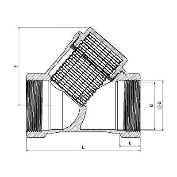 3/4 Filtre Pislik Tutucu Pirinç