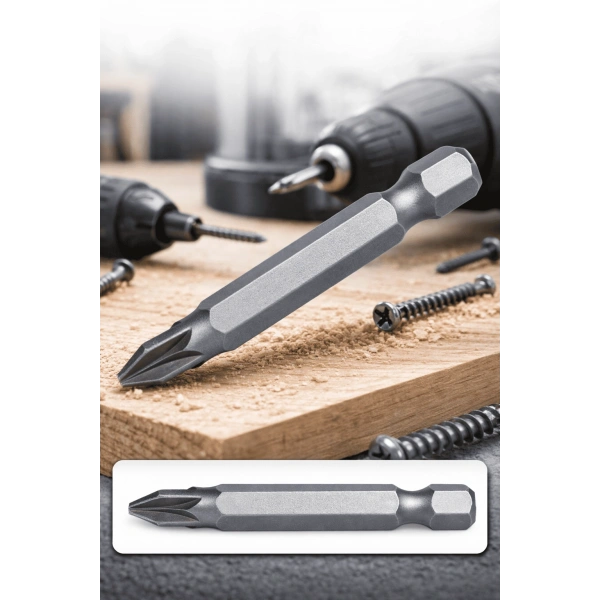 3 Adet 50 mm Yıldız Uçlu Tornavida Bits