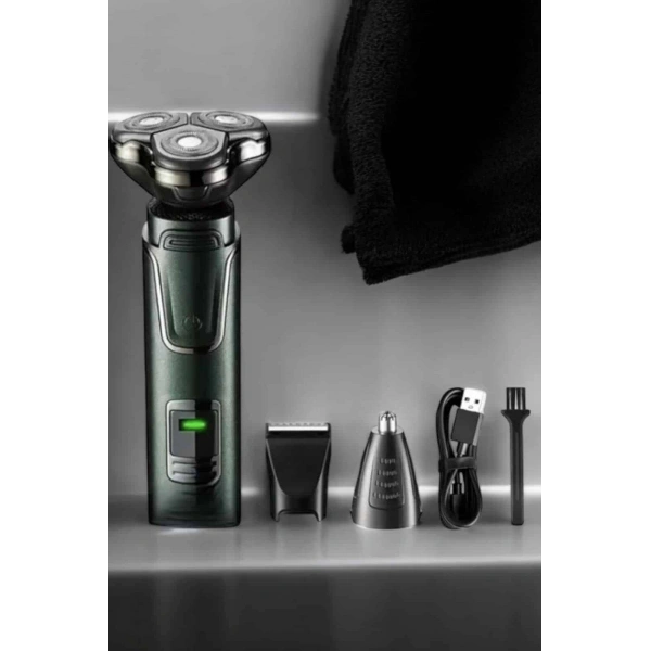 3 Başlıklı Profesyonel Saç ve Sakal Bakım Seti Vücut, Burun ve Kulak Tüy Alma