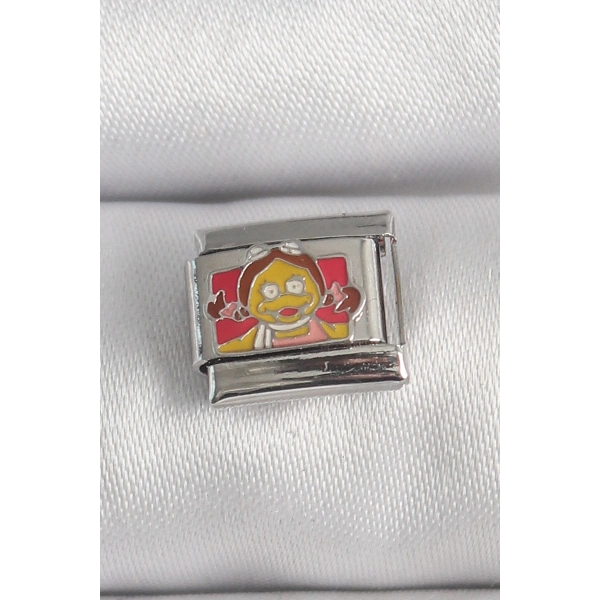 316L Çelik Gümüş Renk Renkli Çocuk İşlemeli Nomination Charm