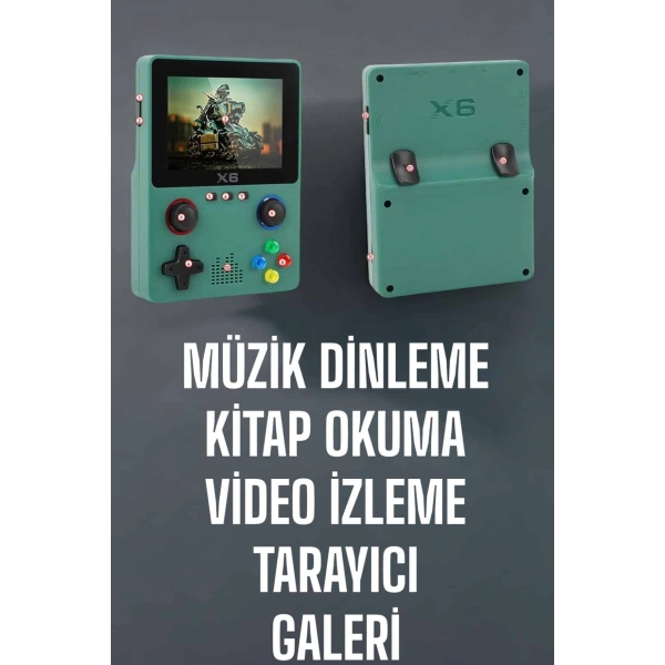 3.5 İnç Ekran 1000 Oyunlu Oyun Konsolu El Atarisi Miüzik Dinleme ve Kitap Okuma