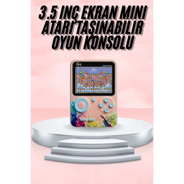 3.5 İnç Klasik Retro LCD Ekran 500 Oyunlu Oyun Konsolu Taşınabilir