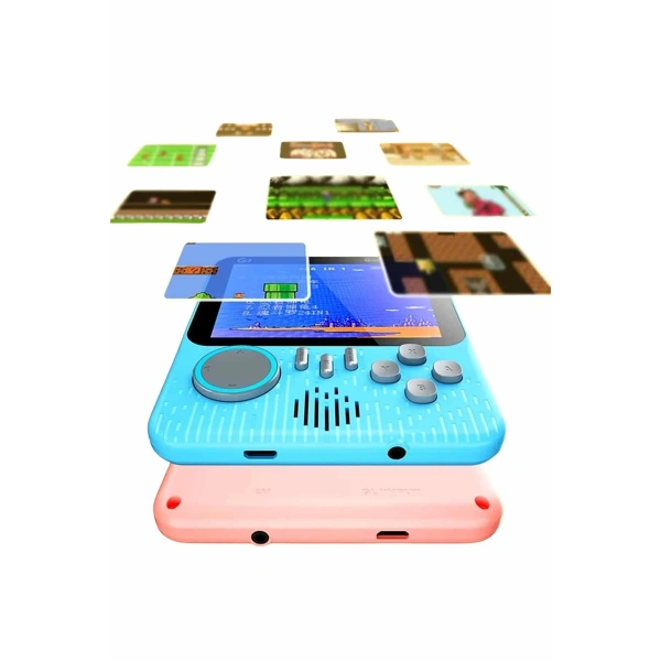 3.5 İnç Mini Atari Taşınabilir Oyun Konsolu 666 Adet Retro Oyun