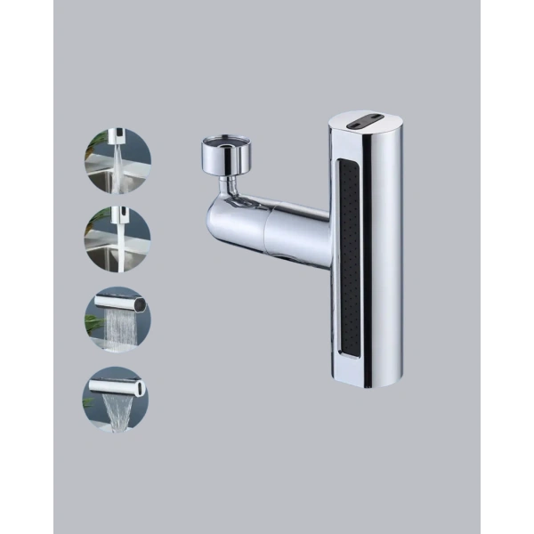 360° Dönebilen Musluk Başlığı 4 Fonksiyonlu Su Tasarruflu ve Dayanıklı