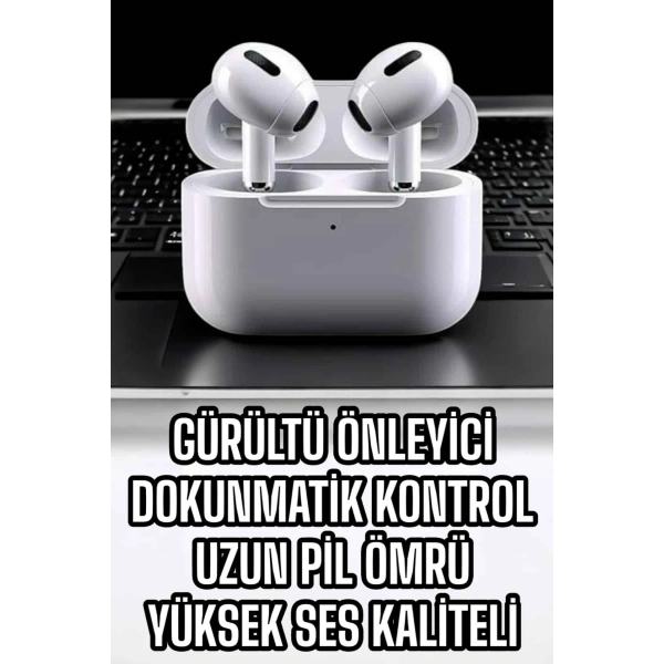 3.Nesil TWS Bluetooth Kulaklık Mikrofonlu ANC Özelliği Dokunmatik Kontrol