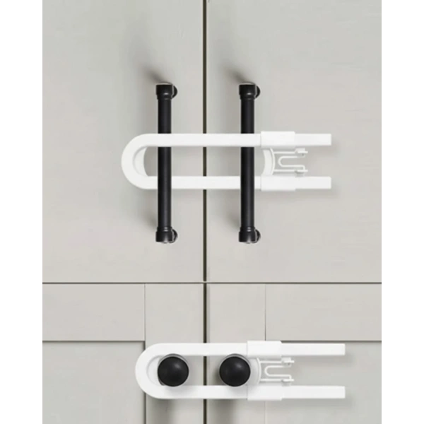 4 Adet Dolap ve Kapak Emniyet Kilidi Evde Güvenli Kullanım İçin