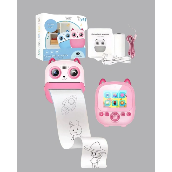 48MP Çocuk Kamera Oyun ve Müzik Destekli Termal Yazıcı