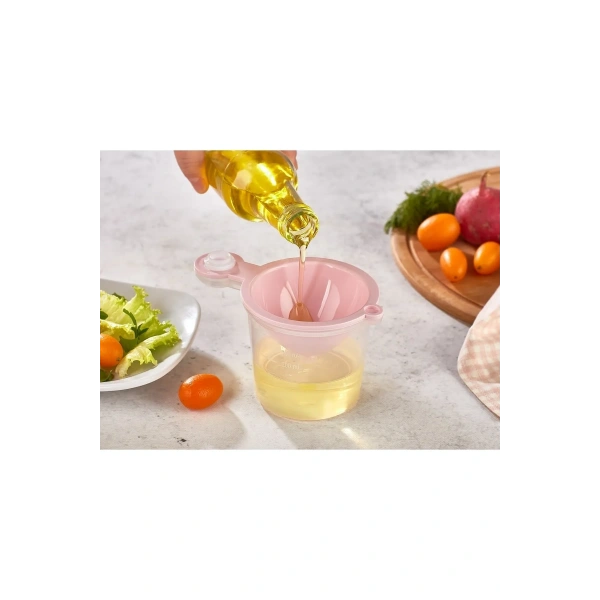 5 in 1 Süzgeç - Huni - Limon Sıkacağı - Yumurta Akı Ayırıcı Hazneli Mutfak Aparatı