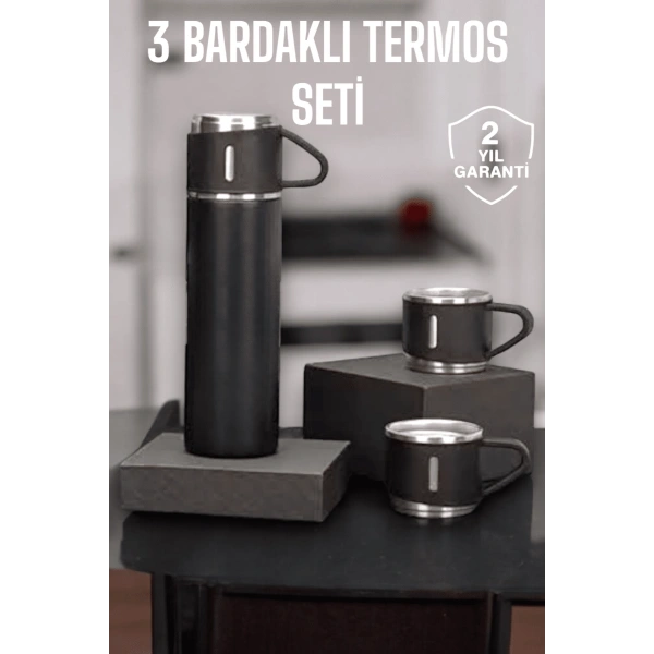 500 ml Kapasiteli Taşınabilir Basınçlı Termos Seti Günlük Kullanım için İdeal