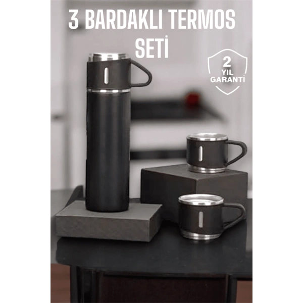 500 ml Kapasiteli Taşınabilir Basınçlı Termos Seti Günlük Kullanım için İdeal