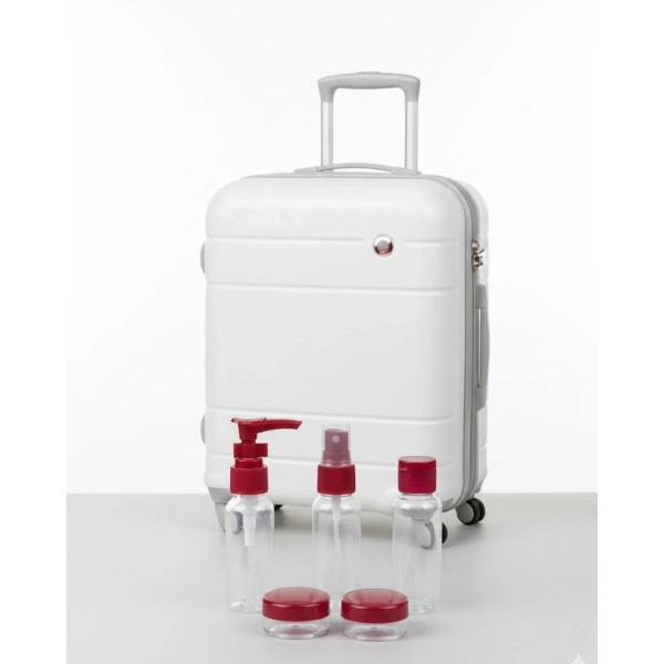 5’li Seyahat Boy Kozmetik Şişe Seti 30 ml Çantalı Organizer