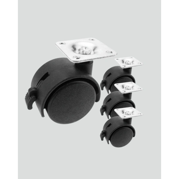 6 cm Kilitli Tekerlek Ayak 4 Adet Sehpa ve Ekipman Uyumlu