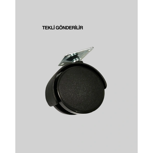 6 cm Kilitsiz Masa Ayağı Tekli Döner Tekerlek