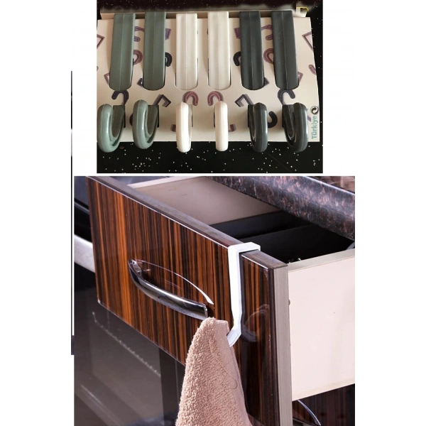 6 lı Çekmece- Havlupan Askısı Çok Amaçlı Askı Seti