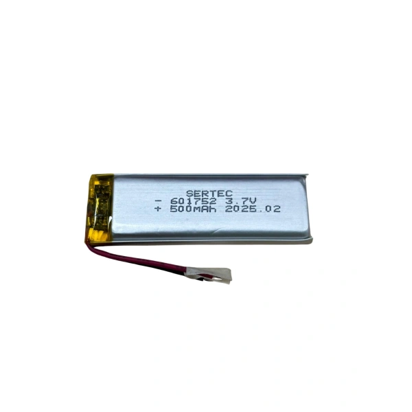 Sertec 601752 3.7V 500 MAh Li-Polymer Pil (Devreli/1.5A)
