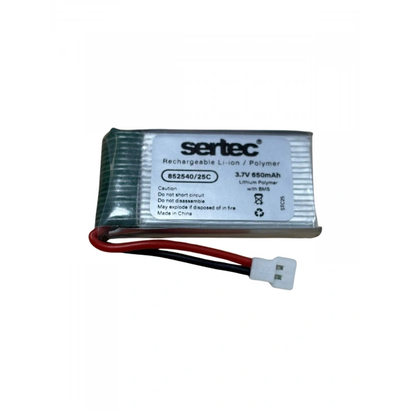 Sertec / 852540 / 3.7V - 650mAh - 20C BEYAZ SOKET