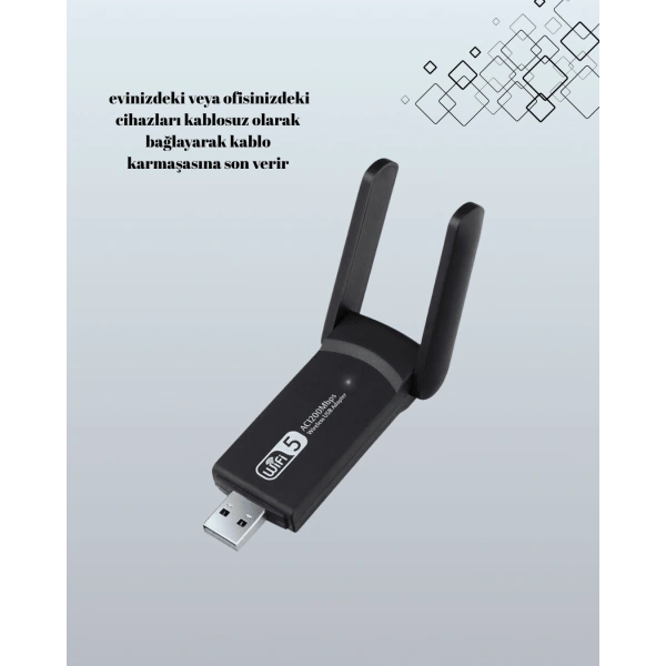 AC1200 USB WiFi Adaptör