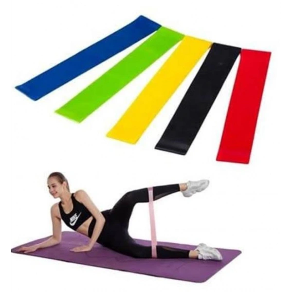 Aerobik Bant 5 Li Pilates Yoga Bandı ***