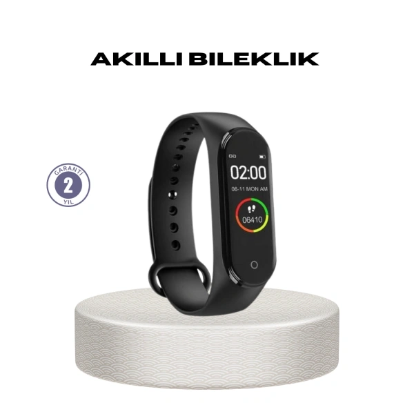 Akıllı Bileklik 0.96 İnç Ekran Kalp Atışlı Kan Basınçlı IP67 Suya Dayanıklı