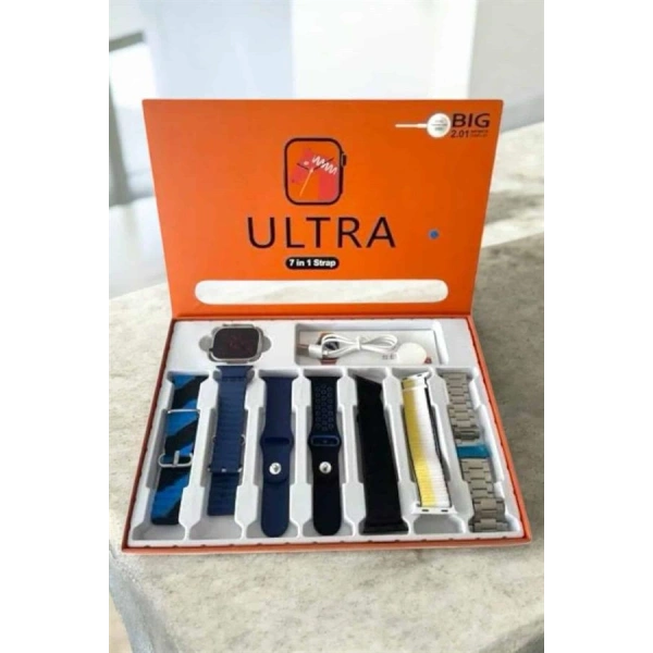 Akıllı Saat 7 Kordonlu Bildirim Görebilen Metal Kordon GPS Özelliği