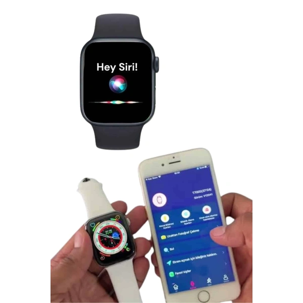 Akıllı Saat Çok Fonksiyonlu Uyku Takibi Adımsayar Nabız Ölçer Arama Cevaplayan