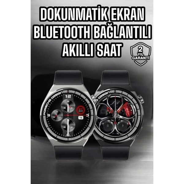 Akıllı Saat Dokunmatik Ekran Sesli Görüşme ve Bildirim Görme Sağlık Takibi