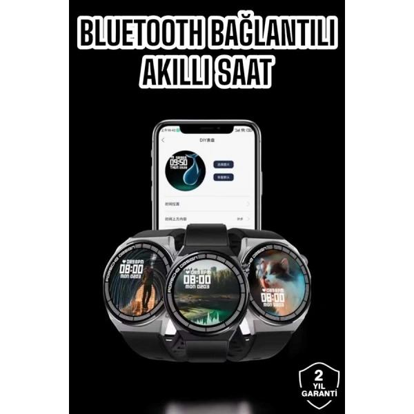 Akıllı Saat GPS VE NFC Özelliği Sesli Görüşme Dokunmstik Ekran