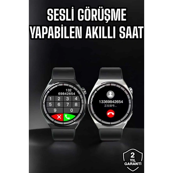 Akıllı Saat Nabız Sensörlü Bildirim Görebilen Spor Modları GPS Takibi