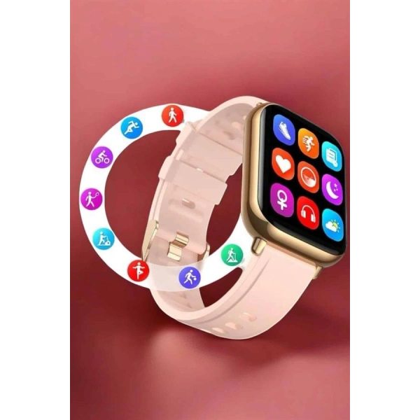 Akıllı Saat Sesli Görüşme Bildirim Görme Uyku ve Sağlık Takibi