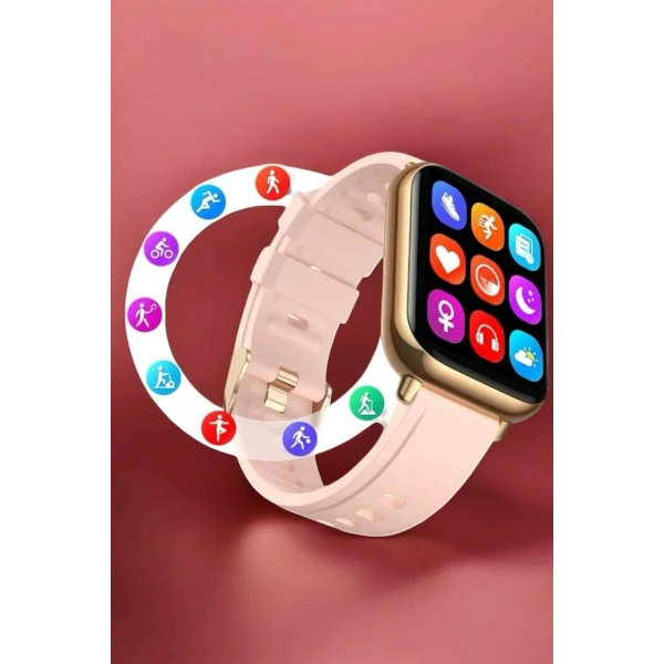 Akıllı Saat Sesli Görüşme Bildirim Görme Uyku ve Sağlık Takibi