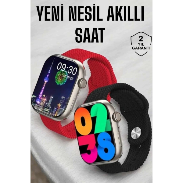 Akıllı Saat Tema Değiştirme Uyku ve Sağlık Takibi Bluetooth Bağlantılı
