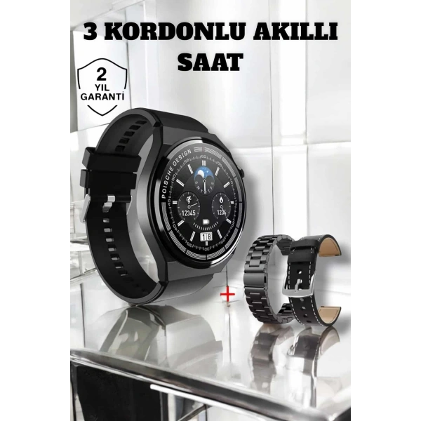 Akıllı Saat Uyku Ve Sağlık Takibi Bildirim Görme Arama Cevaplama