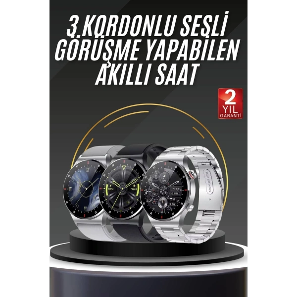 Akıllı Saat Uyku ve Sağlık Takibi NFC Uyumlu Bluetoooth Bağlantılı Android İOS Uyumlu