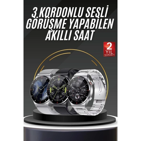 Akıllı Saat Uyku ve Sağlık Takibi NFC Uyumlu Bluetoooth Bağlantılı Android İOS Uyumlu