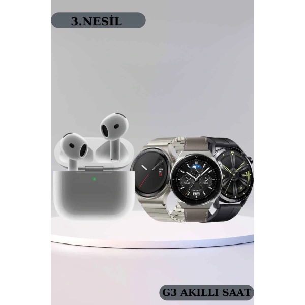 Akıllı Saat ve Kulaklık Seti Bildirim Görme Arama Cevaplama ANC Özelliği