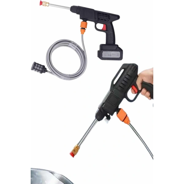 Akülü Oto Araç Yıkama Yüksek Basınçlı Araba Yıkama Makinesi Şarjlı