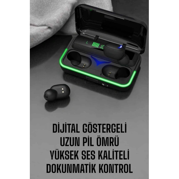 Android Ve İOS Uyumlu Bluetooth Bağlantılı Powerbankli Kulaklık