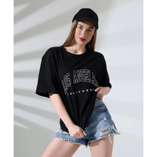 Angeles baskılı tişört