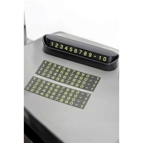 Araba Park Numaratörü Araç İçi Numaralık Değiştirilebilir Çevirmeli Mini