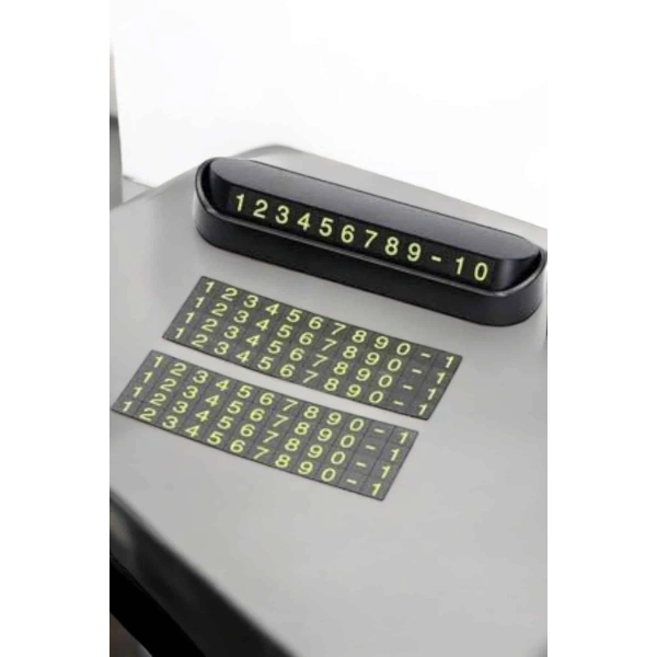 Araba Park Numaratörü Araç İçi Numaralık Değiştirilebilir Çevirmeli Mini