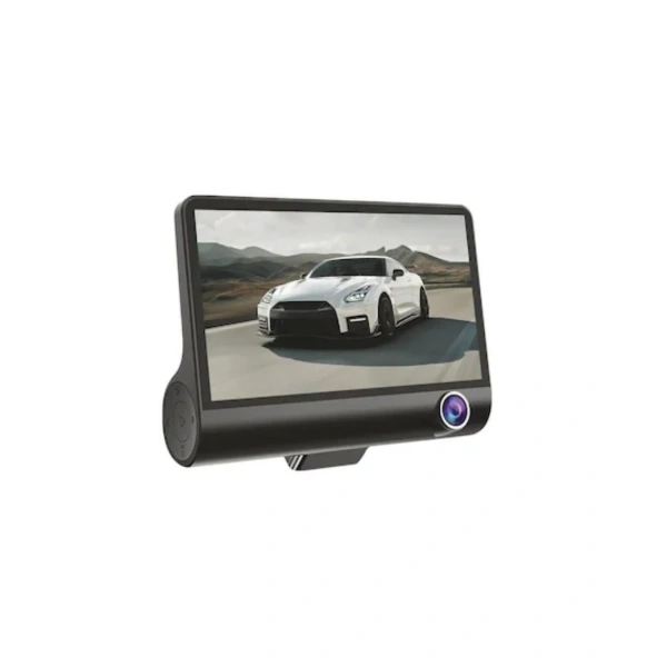 Araç DVR Kamera Çift Lensli 4 İnç Ekranlı G Sensörlü