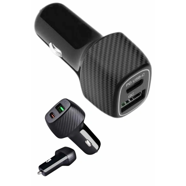 Araç İçi Hızlı Şarj Soketi 38W Oto Çakmaklık Type-C Araba Çakmaklık