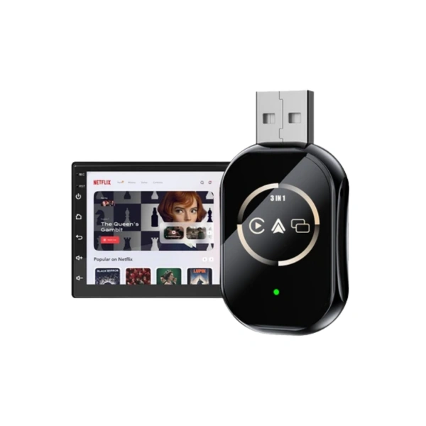 Araç İçi Kablosuz CarPlay Android Auto AirPlay Adaptörü