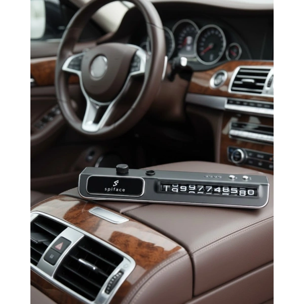 Araç İçi LED Park Telefon Numarası Göstergesi Ön Cam Uyumlu 2 Koku Hediyeli